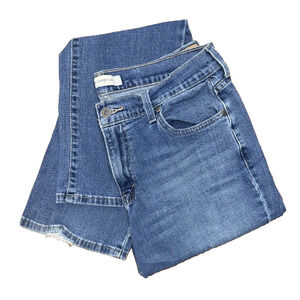 Levis Womens Sz 12 505 Straight Leg Denim Jeans Mid Rise Medium Wash Blue